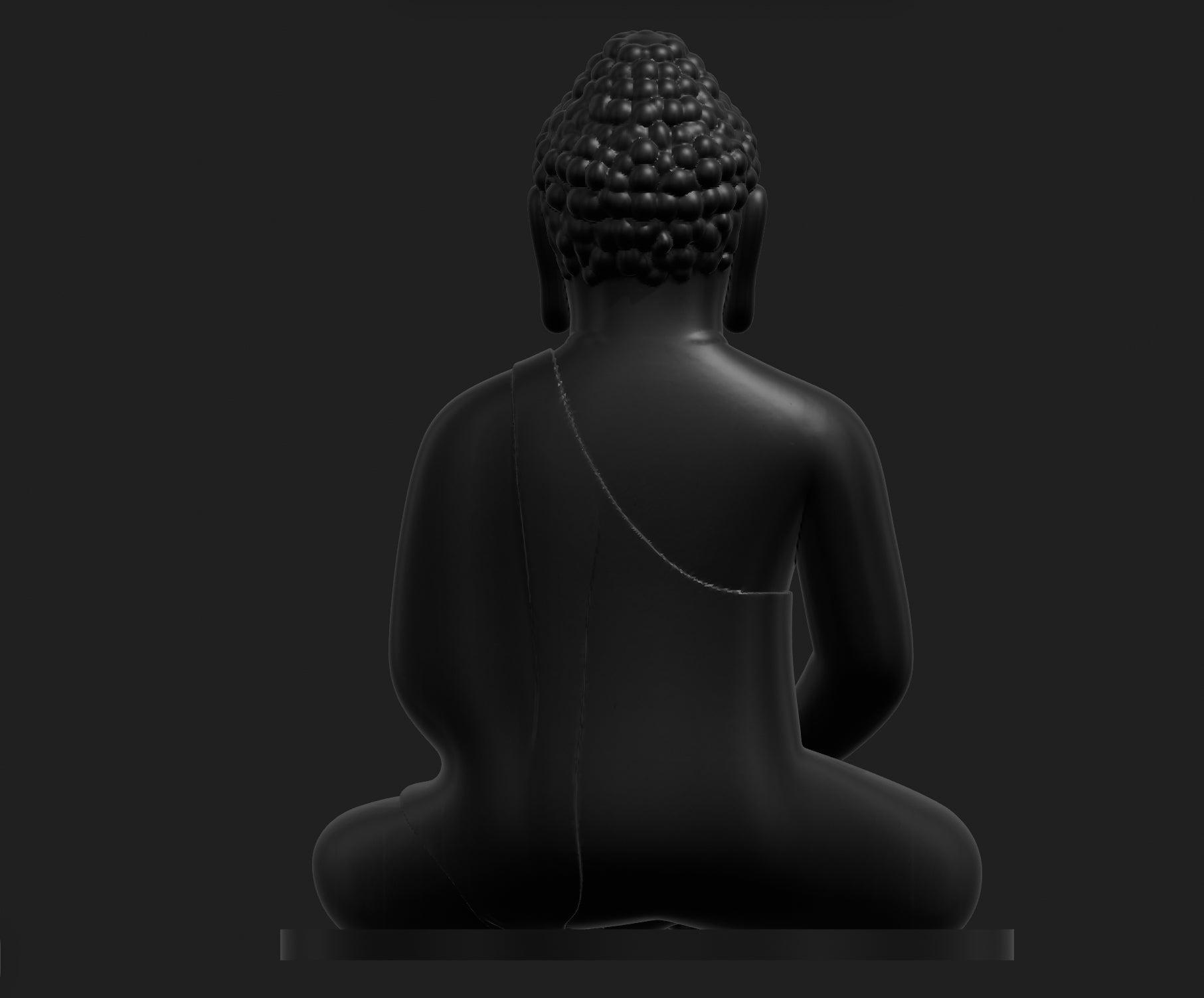 Buddha Statue Black