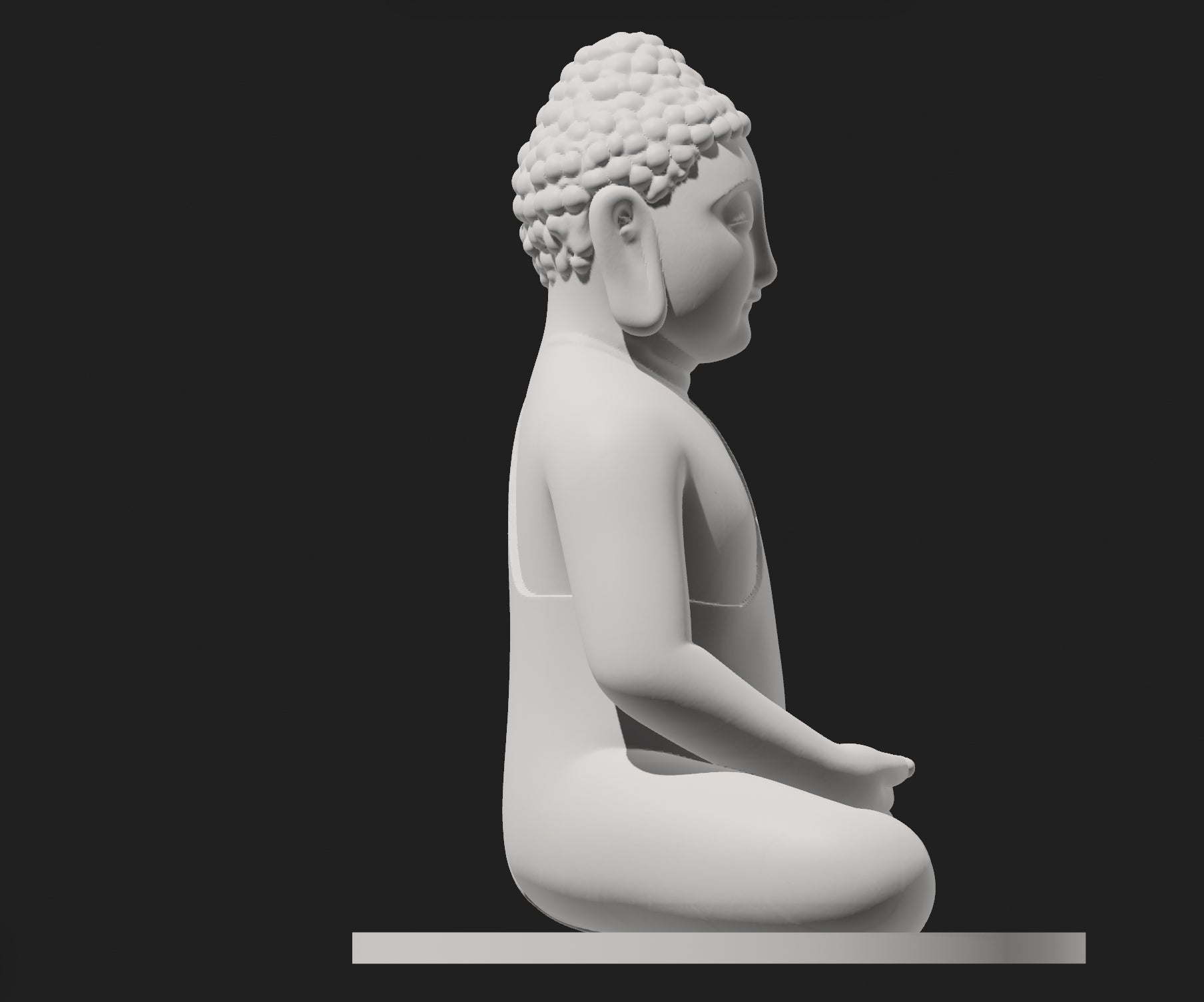 Buddha Statue White Marble