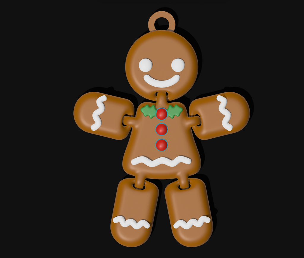"Elio the Gingerbread Cookie" - Flexi-Keychain