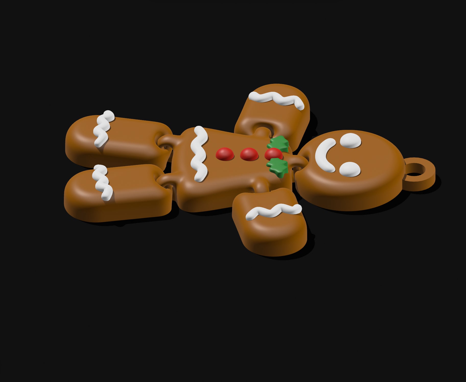"Elio the Gingerbread Cookie" - Flexi-Keychain