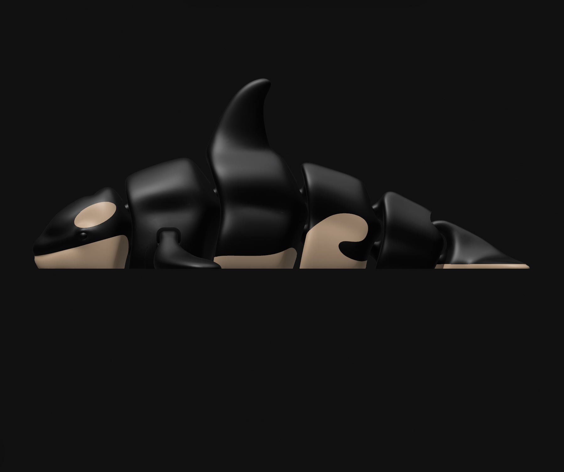 Flexi-Toy Orca Black/Iridium Gold