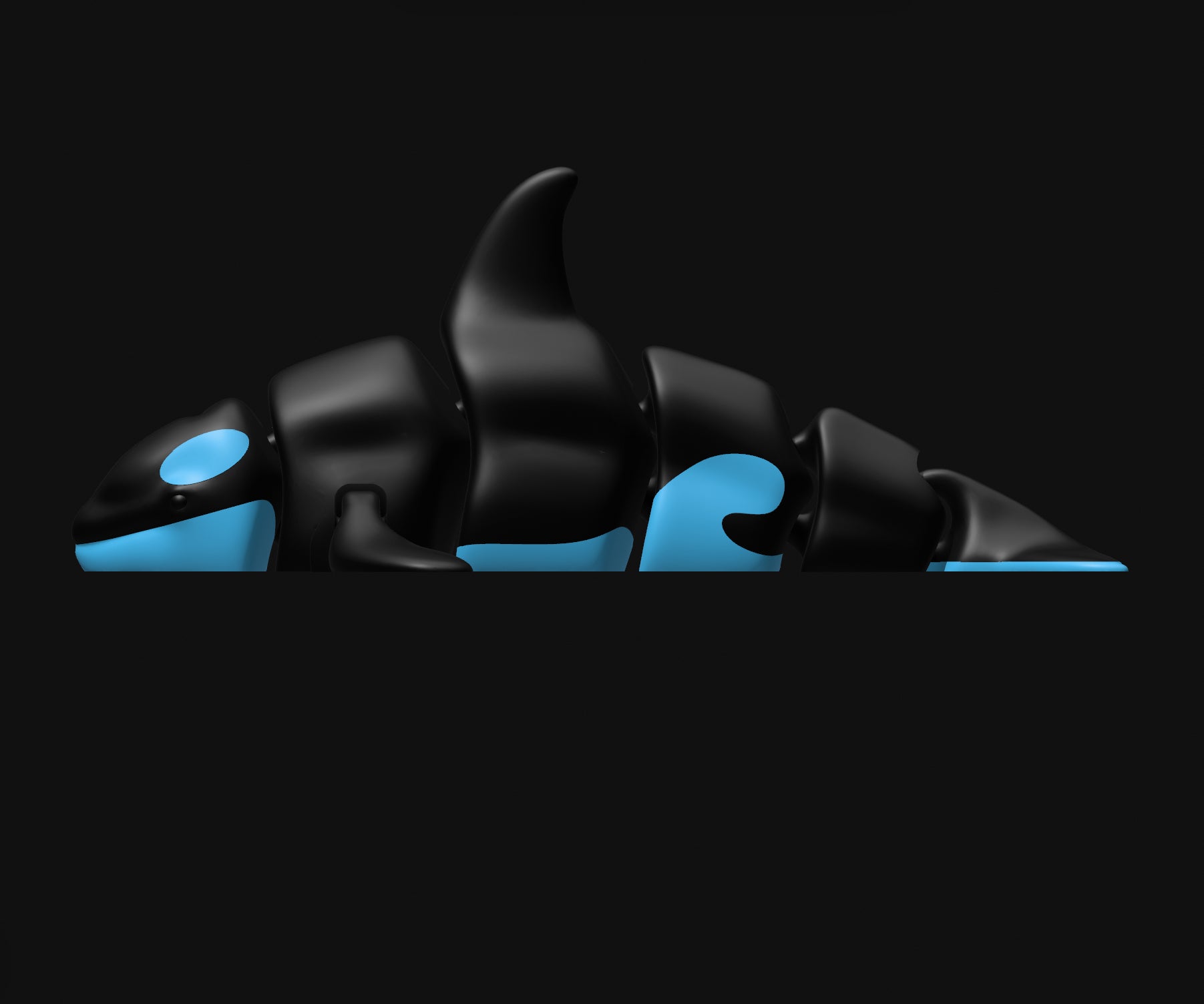 Flexi-Toy Orca Black/Sky Blue