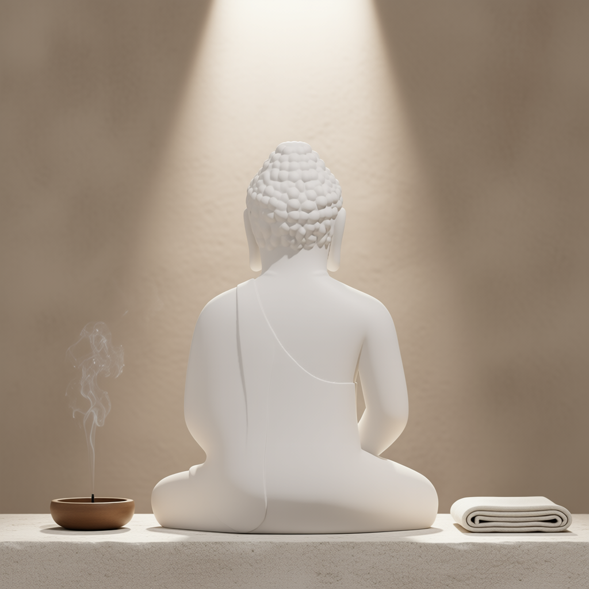 Buddha Statue White Marble