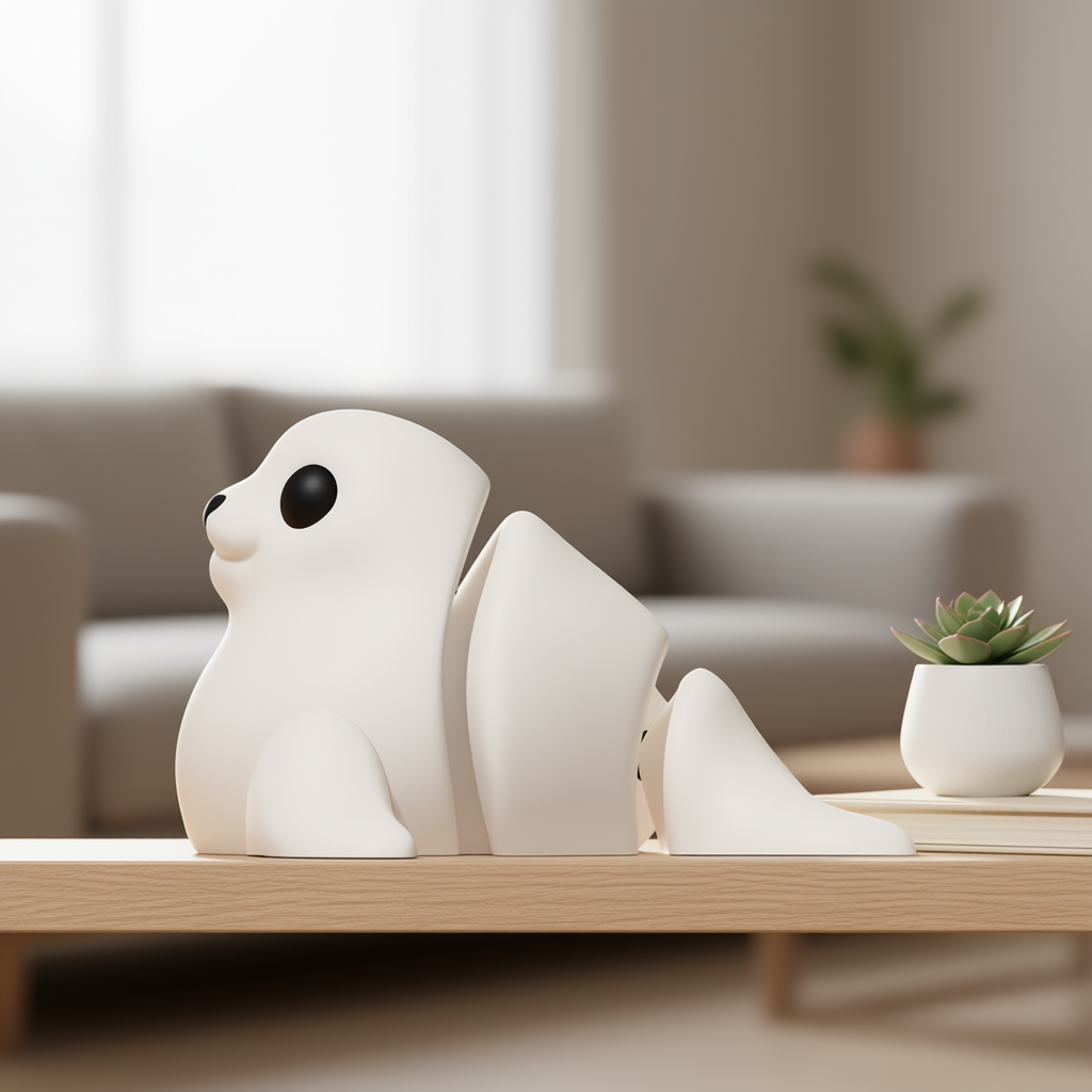 Flexi-Toy Seal Marble White