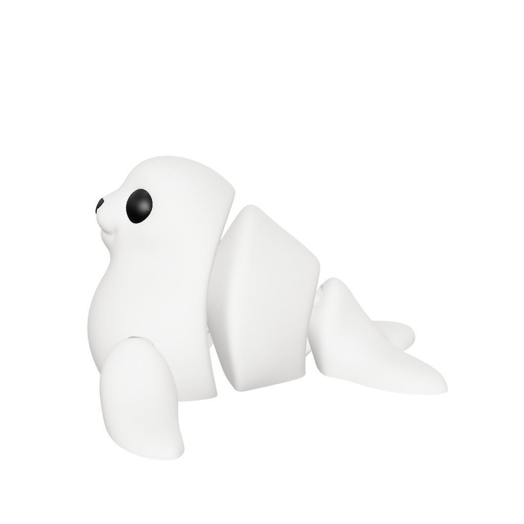 Flexi-Toy Seal Marble White
